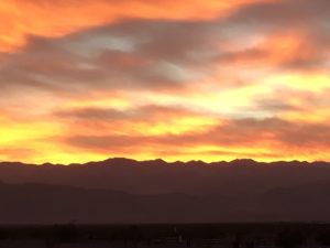 Coucher de soleil somptueux sur Death Valley